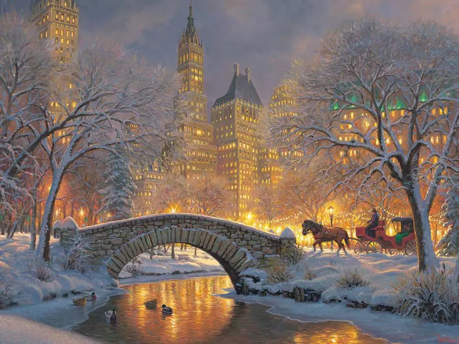 Cobble Hill - Puzzle Winter in the park - 500 dielov