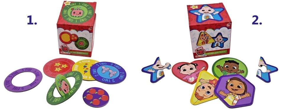Cocomelon Moje prvé puzzle 10x10cm - 1-kružky