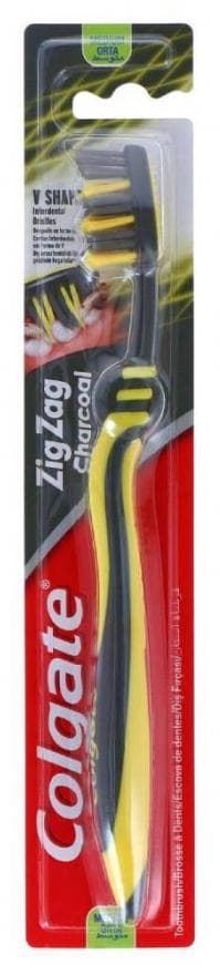 Colgate zubná kefka Zig Zeg Charcoal Medium