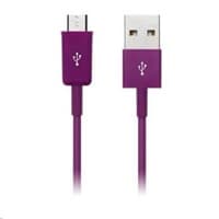 CONNECT IT Kábel Colorz microUSB - USB, 1 m, fialový