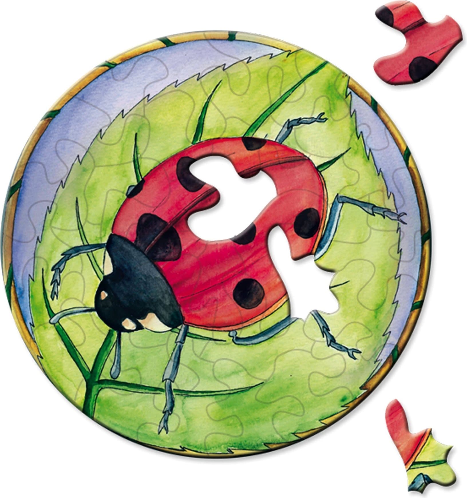 CURIOSI Kulaté puzzle Picoli: Beruška 33 dílků