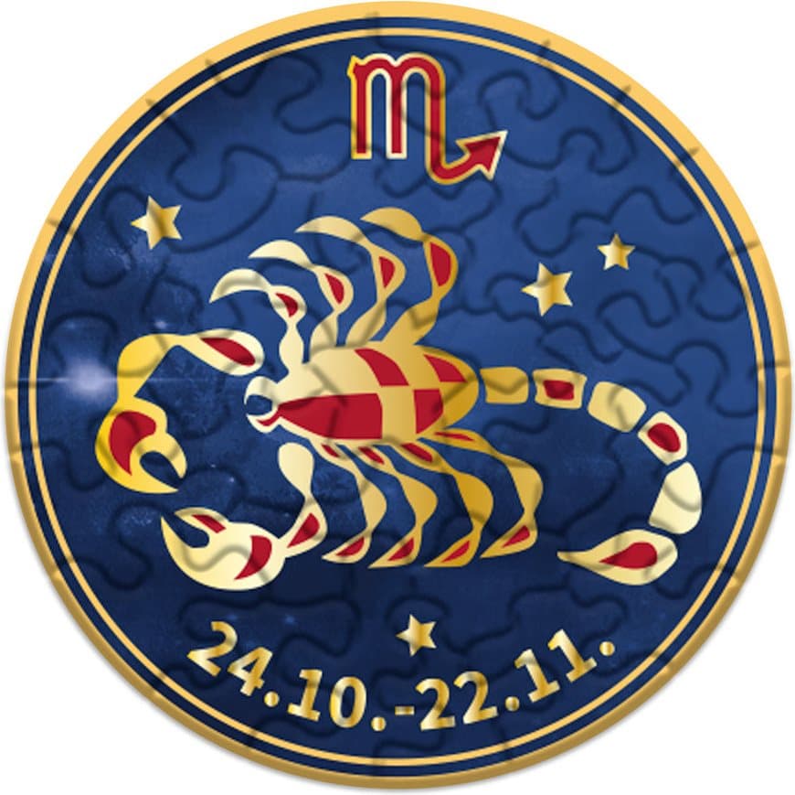 CURIOSI Kulaté puzzle Zvěrokruh: Štír 33 dílků