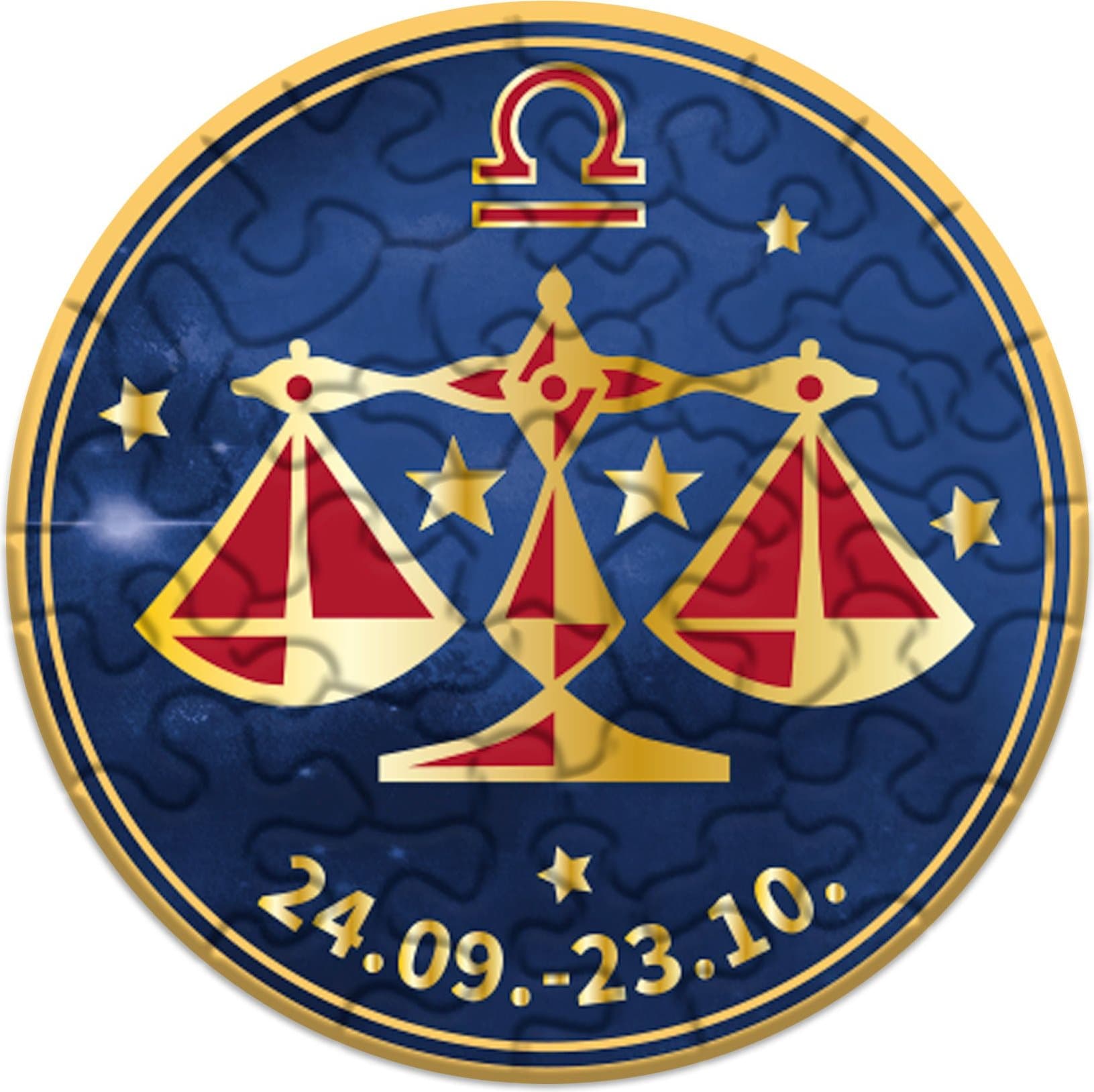 CURIOSI Kulaté puzzle Zvěrokruh: Váhy 33 dílků