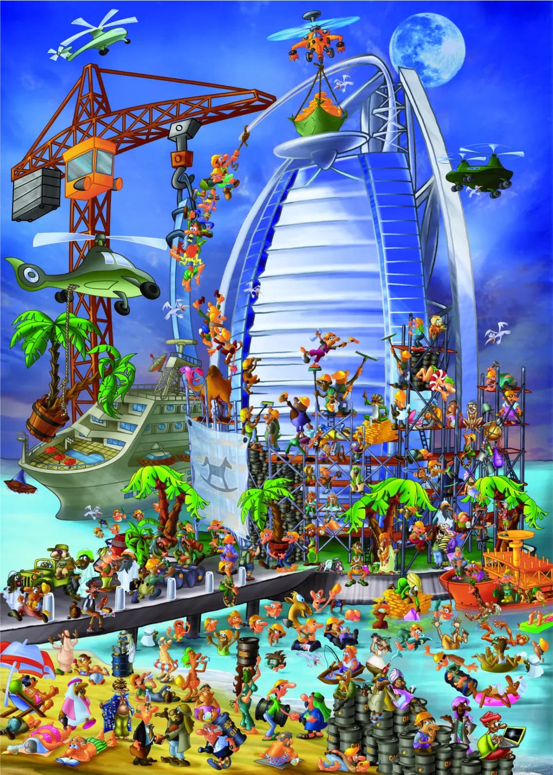 D-Toys - Puzzle Burj Al Arab - 1000 dielov