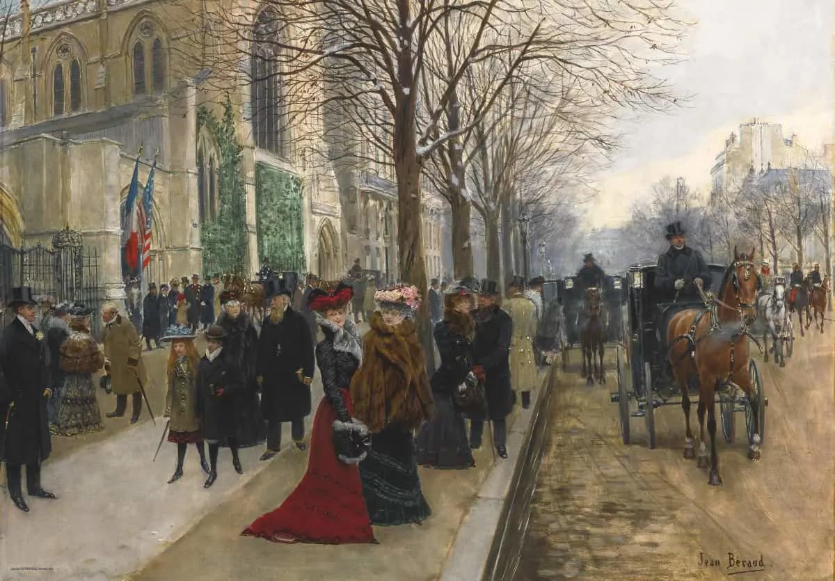 D-Toys - Puzzle Jean Béraud: After mass - 1000 dielov