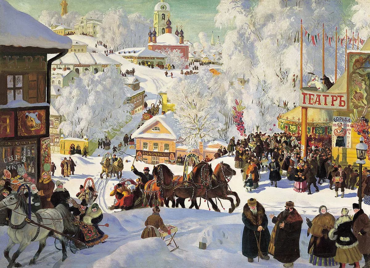 D-Toys - Puzzle Kustodiev: Maslenitsa - 1000 dielov