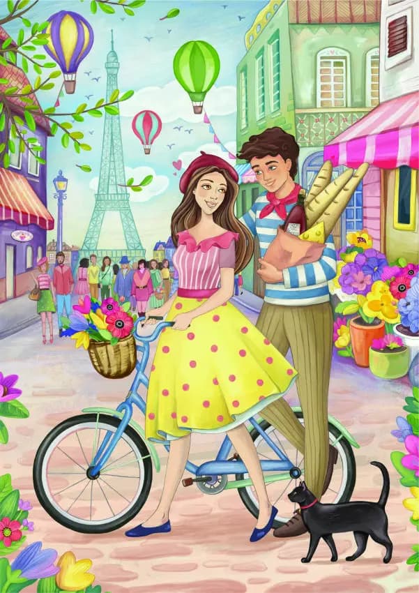 D-Toys - Puzzle Romance in Paris - 1000 dielov