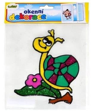 Dekorácia na okno slimák