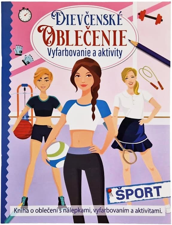 Dievčenské oblečenie vyfarbovanie a aktivity