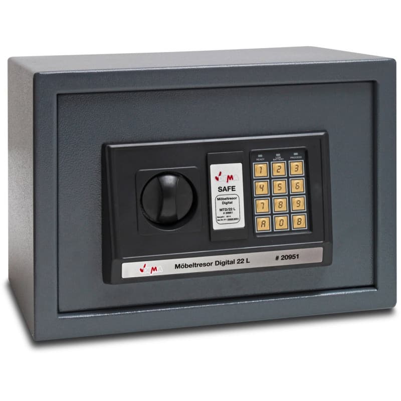 Digitálny trezor 35x25x25 cm 22 litrov