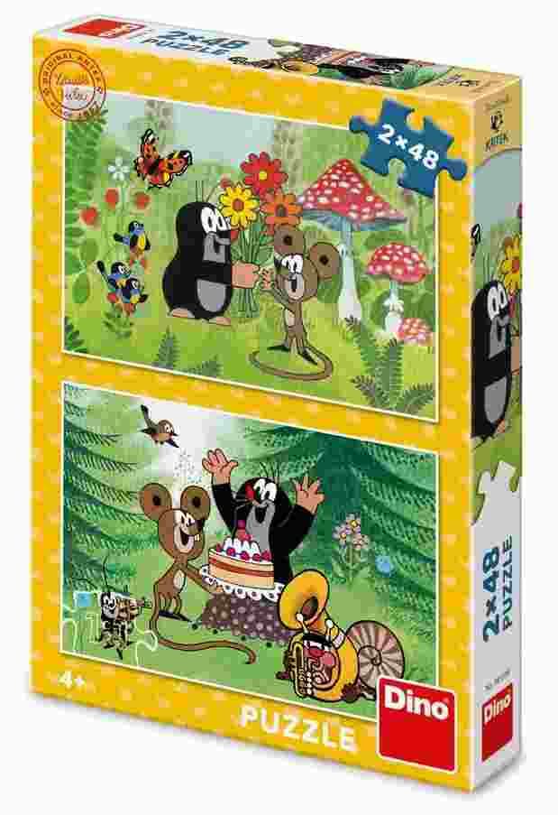 Dino - Puzzle 2x48 Krtko: Oslava - 40-99 dielov