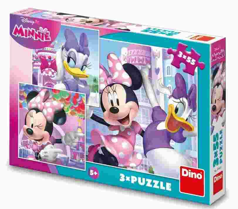 Dino - Puzzle 3x55 Minnie a Daisy - 40-99 dielov
