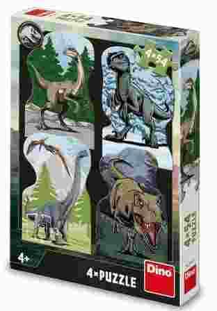 Dino - Puzzle 4x54 Jurassic World - 40-99 dielov