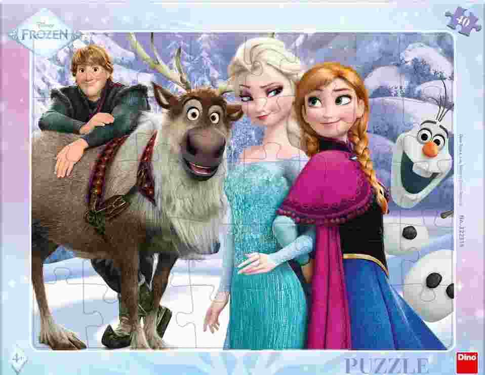 Dino - Puzzle Frozen: Na prechádzke - 40-99 dielov