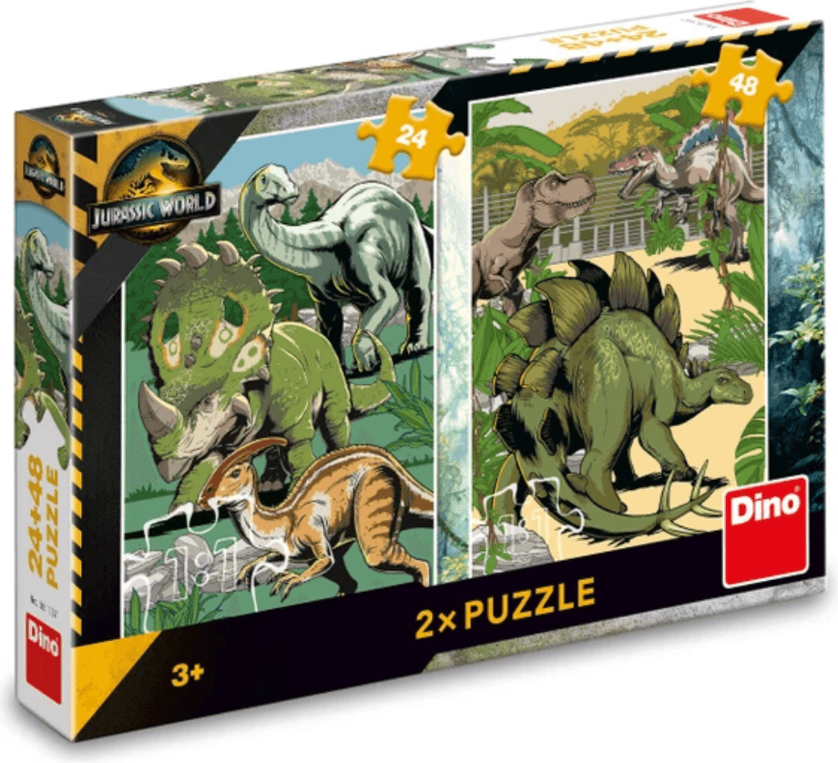 DINO Puzzle Jurský svět 24+48 dílků