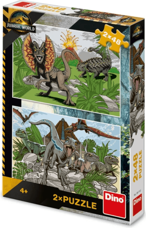 DINO Puzzle Jurský svět 2x48 dílků