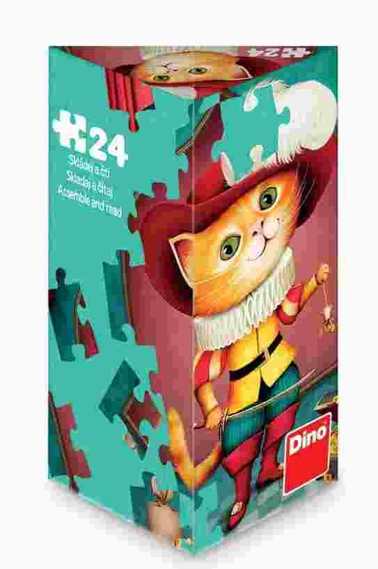 Dino - Puzzle Kocúr v Čižmách - 1-39 dielov