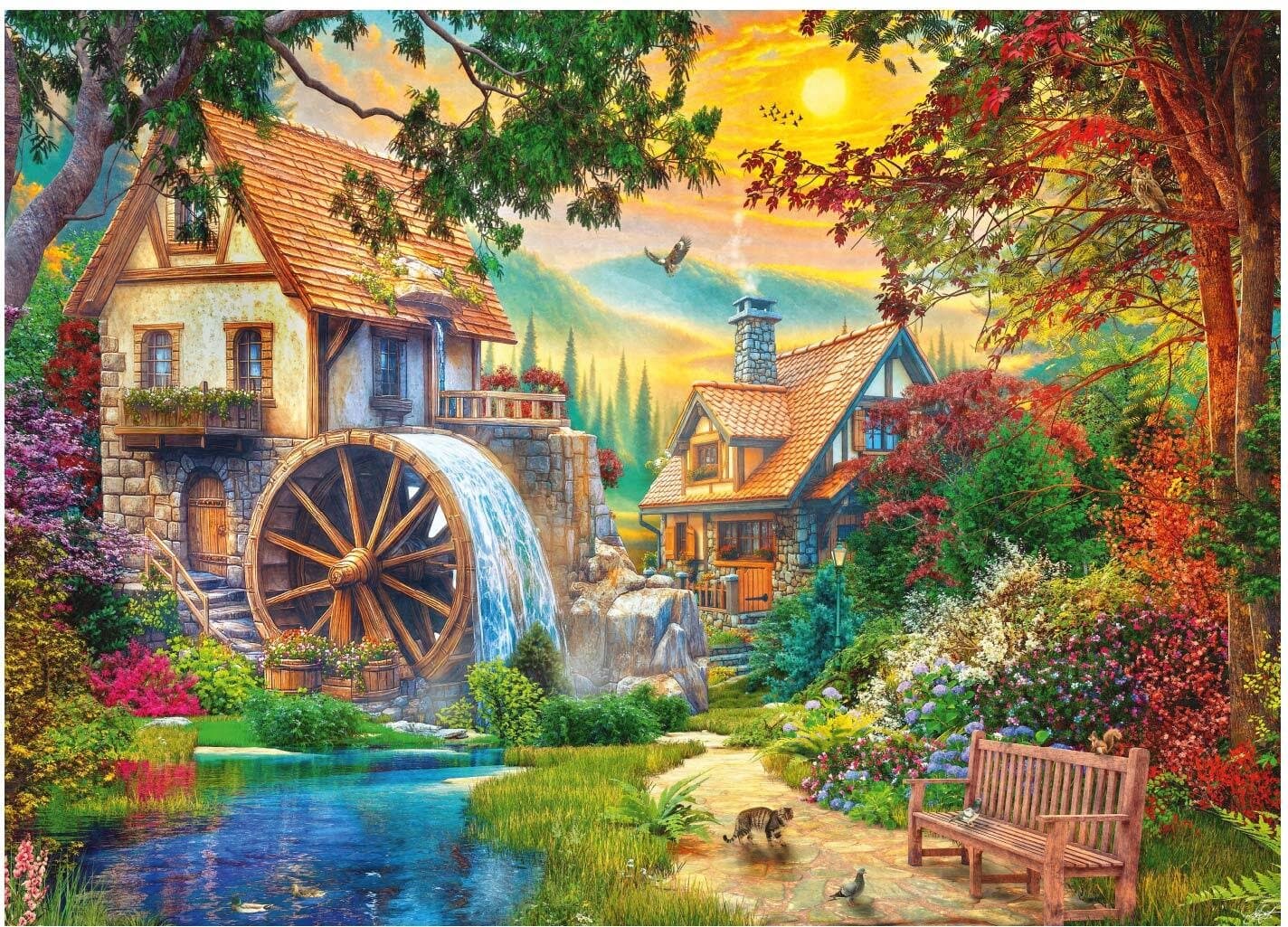 DINO Puzzle Malebný mlýn 3000 dílků