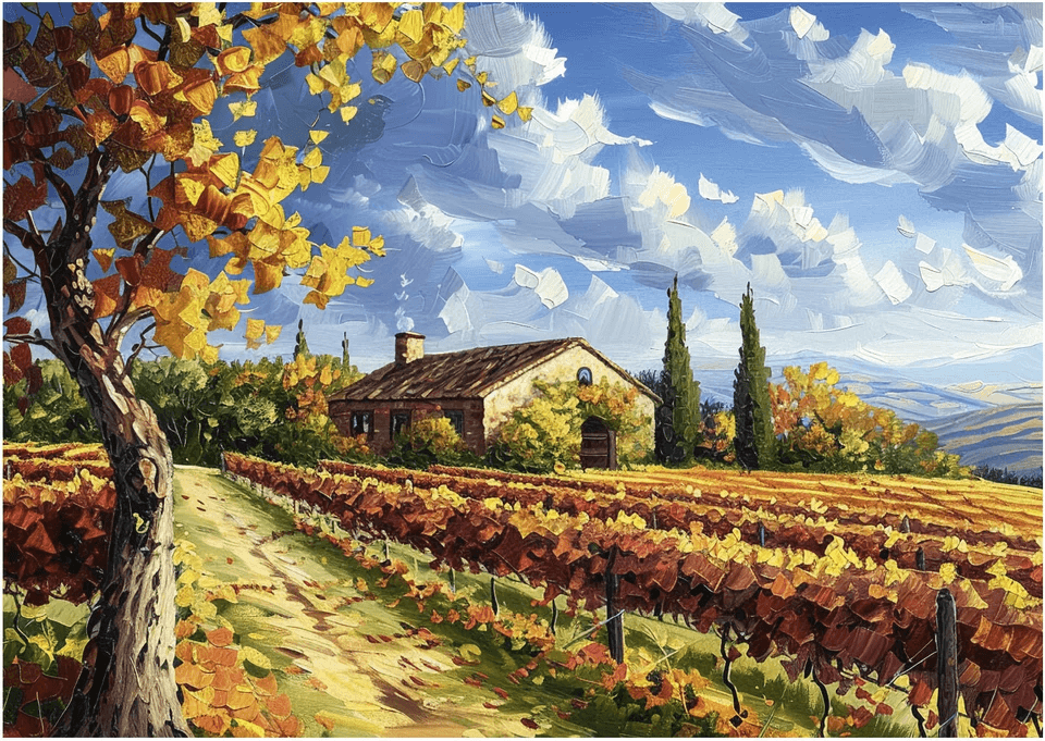 DINO Puzzle Malovaná vinice 500 dílků