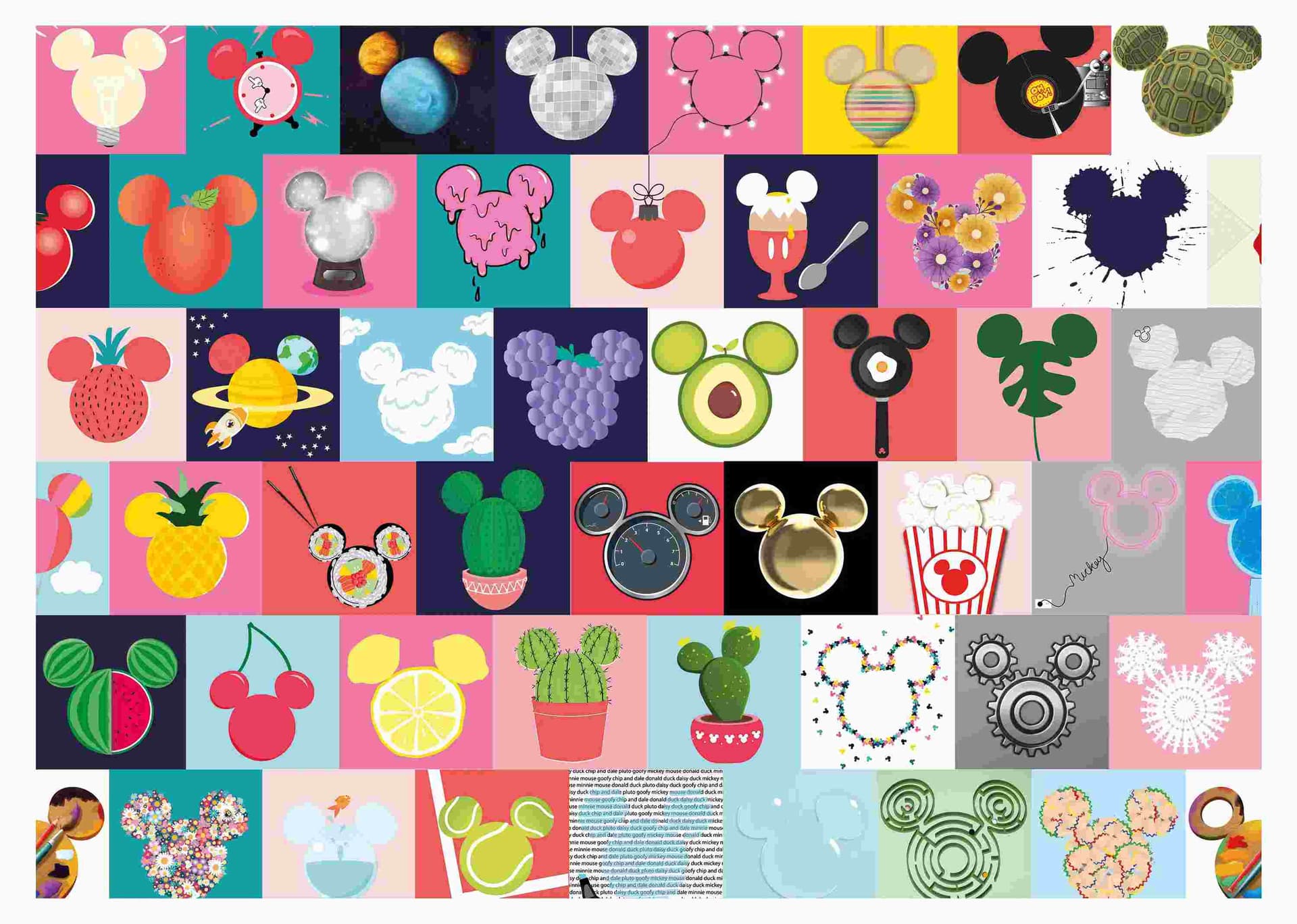 Dino - Puzzle Mickey Mouse - ears - 1000 dielov
