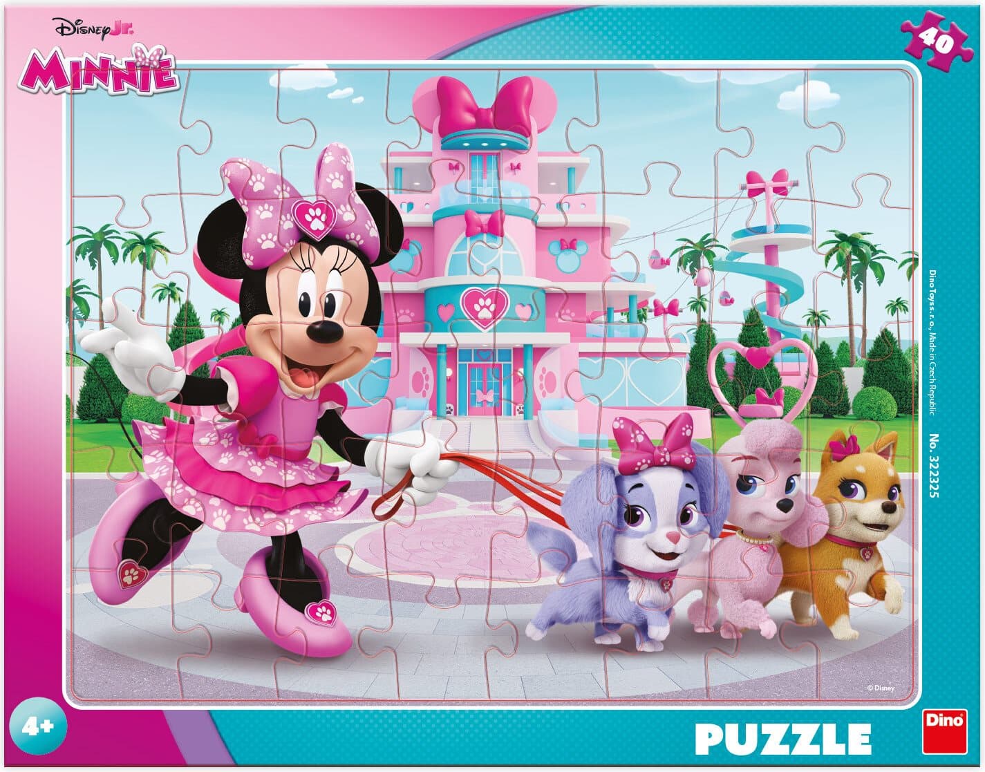DINO Puzzle Minnie s pejsky 40 dílků