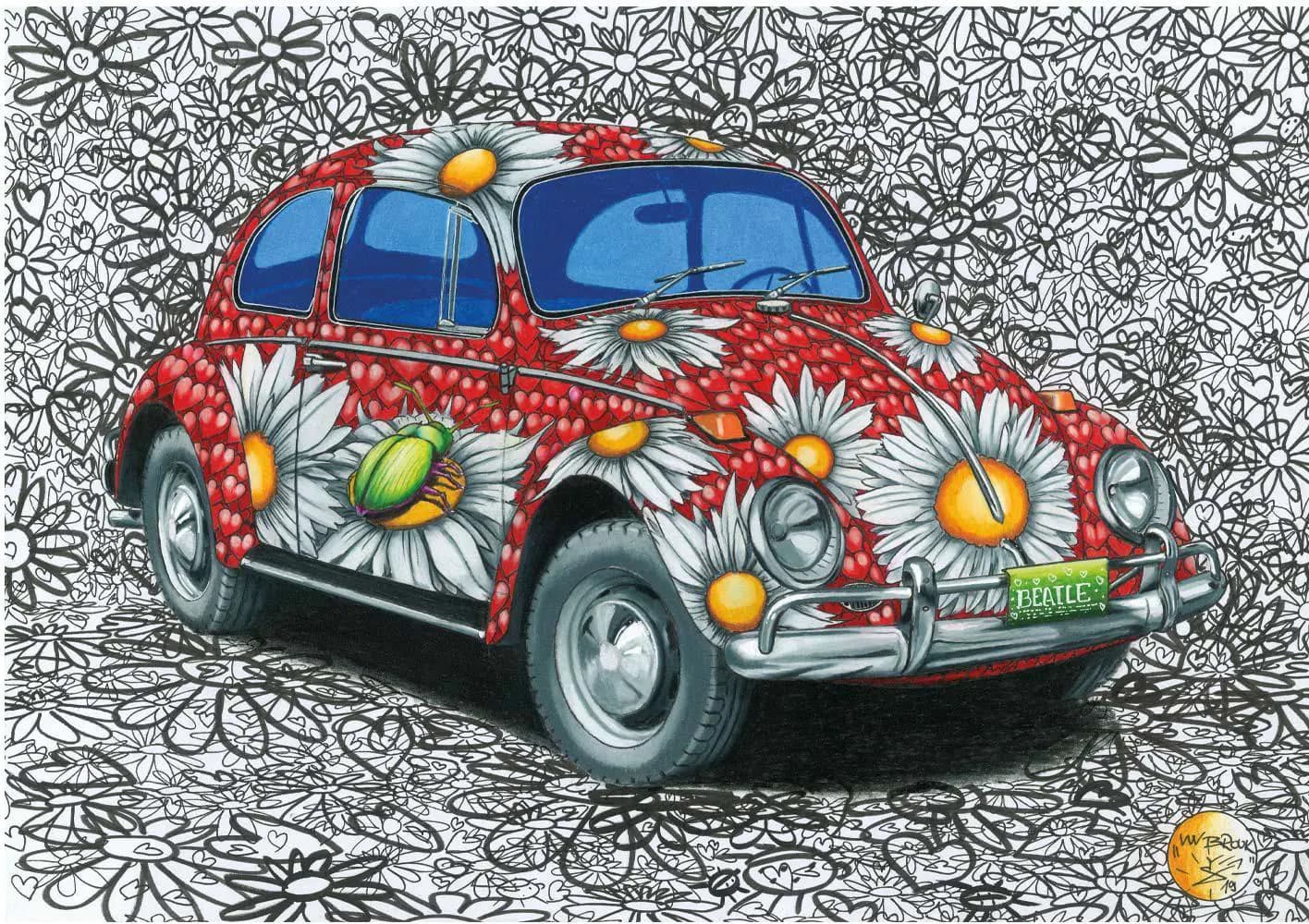 Dino - Puzzle Painted VW Beetle - 500 dielov