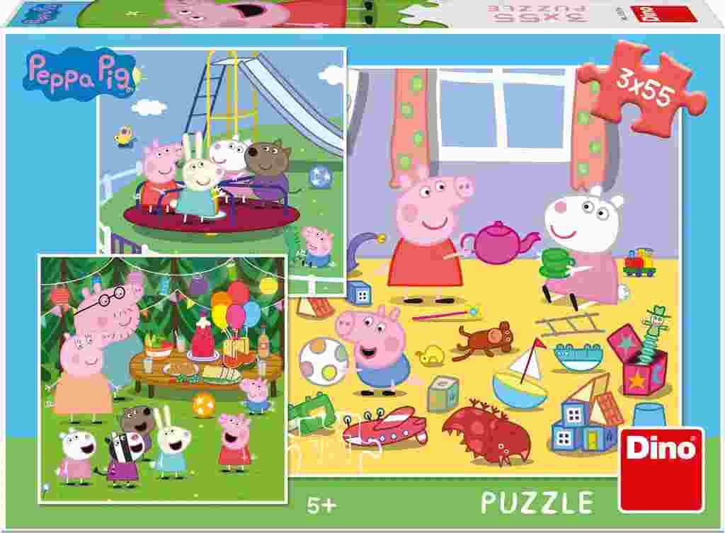 Dino - Puzzle Peppa Pig on vacation - 40-99 dielov