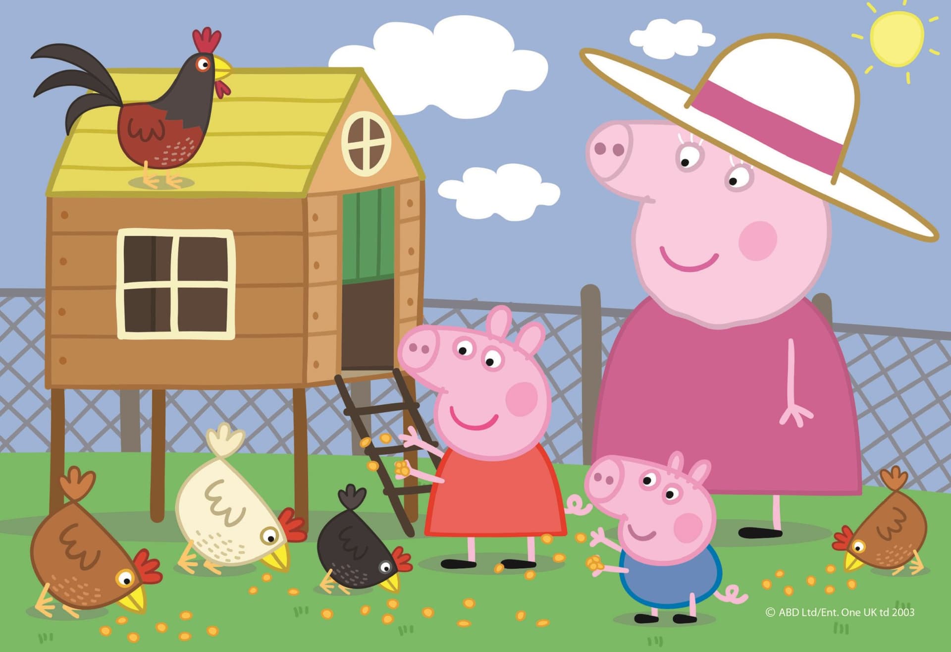 DINO Puzzle Prasátko Peppa 24 dílků
