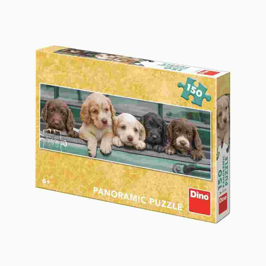 Dino - Puzzle Puppies - panorama - 150 dielov