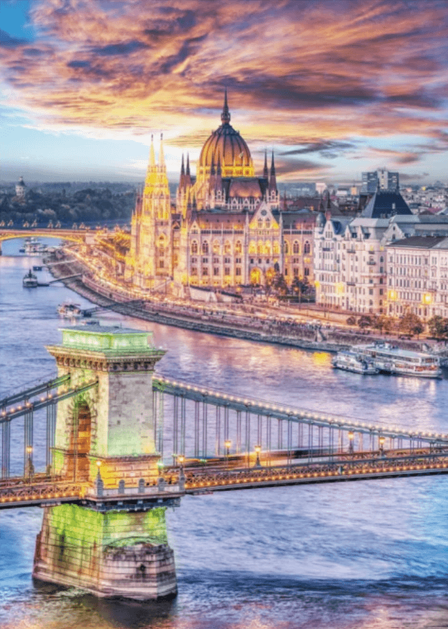 DINO Puzzle Řetězový most, Budapešť 1000 dílků
