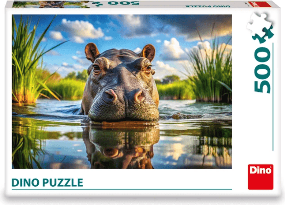 DINO Puzzle Roztomilý hroch 500 dílků