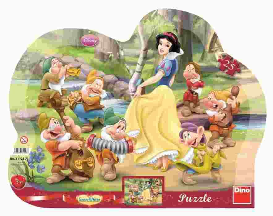 Dino - Puzzle Snow White 25 contour - 1-39 dielov