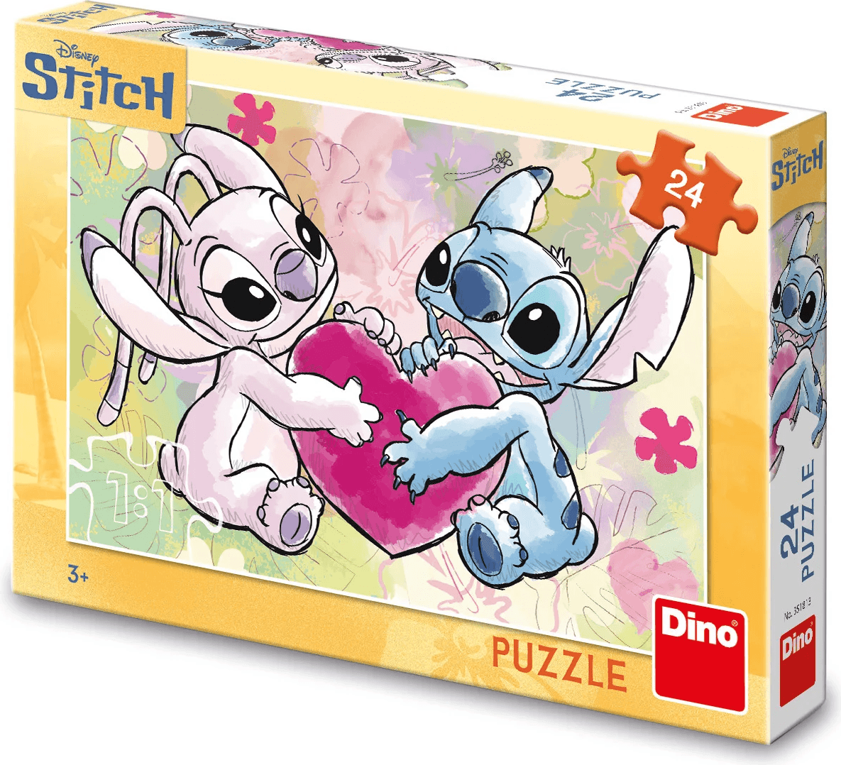 DINO Puzzle Stitch: Love story 24 dílků