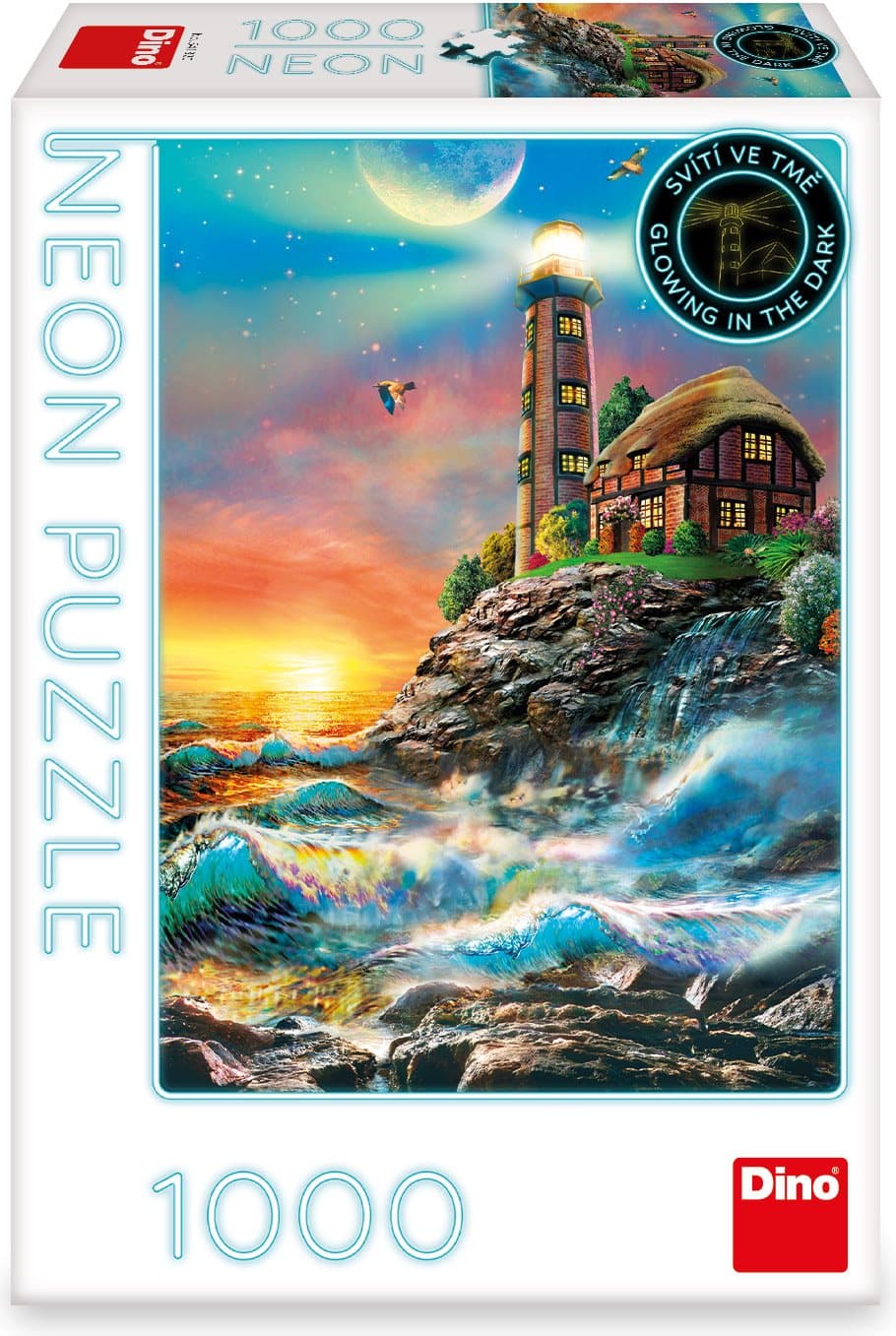 DINO Svítící puzzle Maják 1000 dílků