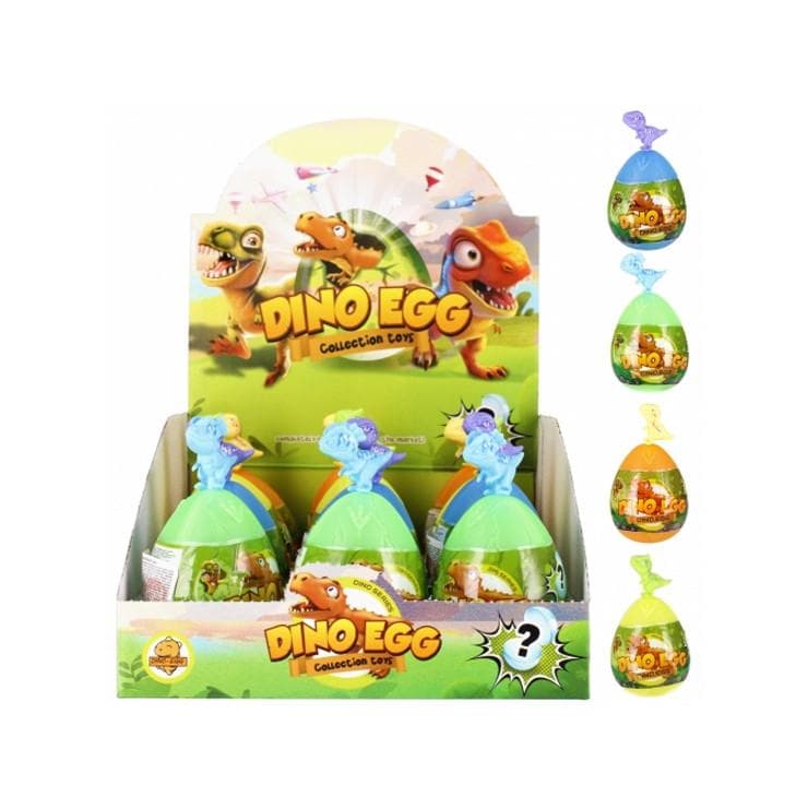 Dino vajíčko s prekvapením 11cm - zelená