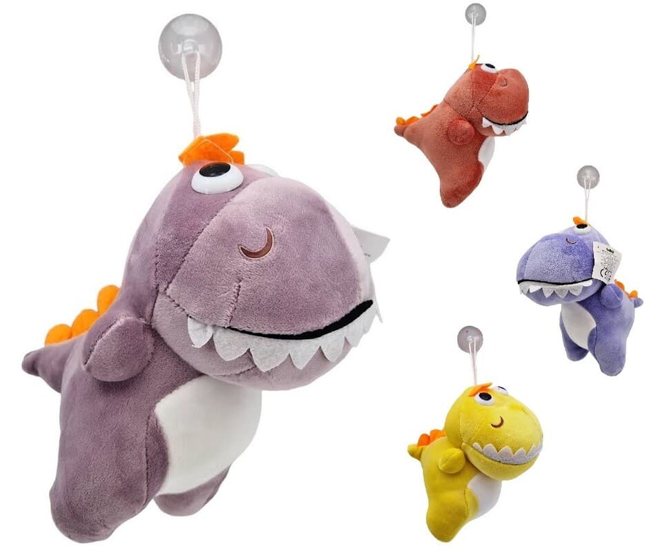 Dinosaurus plyšový 20cm - červená