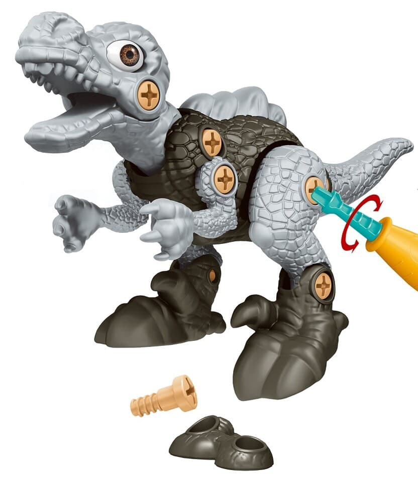 Dinosaurus šróbovací s kostrou