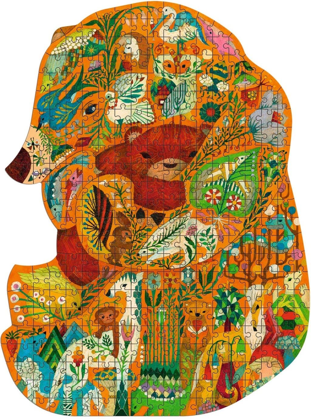 DJECO Obrysové puzzle Medvěd 350 dílků