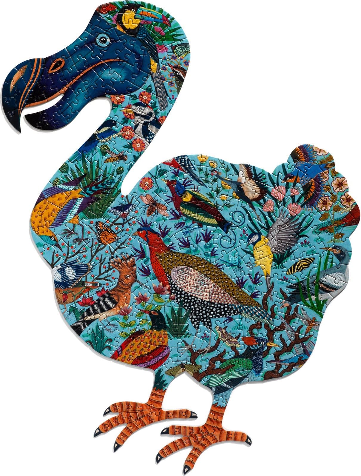 DJECO Obrysové puzzle Pták Dodo 350 dílků