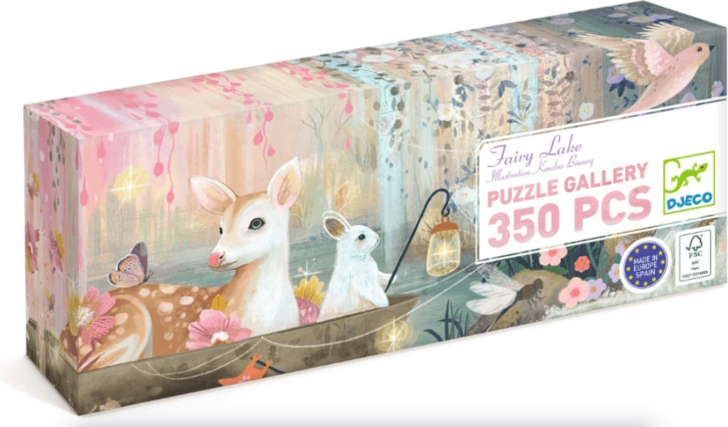 DJECO Panoramatické puzzle Svět víl 350 dílků