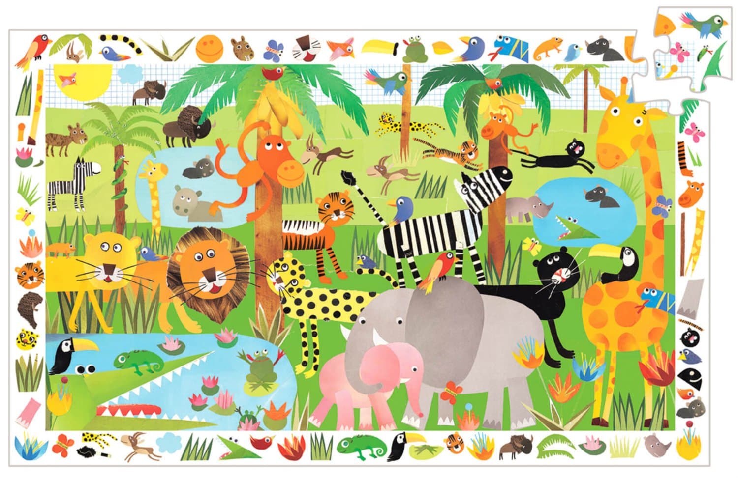 DJECO Puzzle Džungle 35 dílků