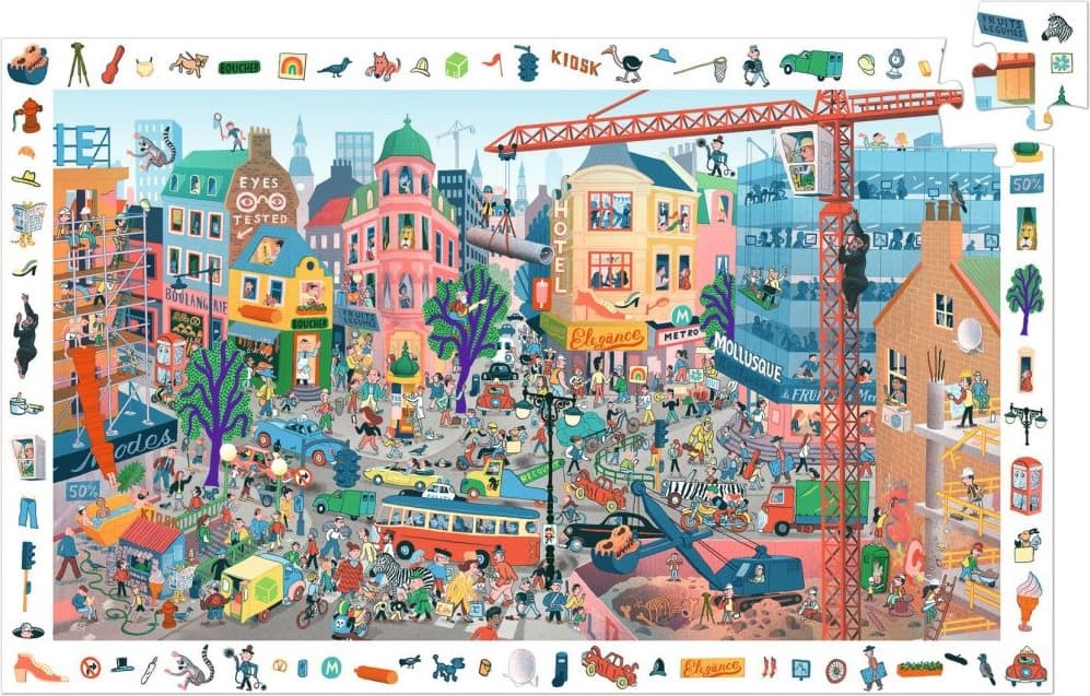 DJECO Puzzle Observation: Město 200 dílků