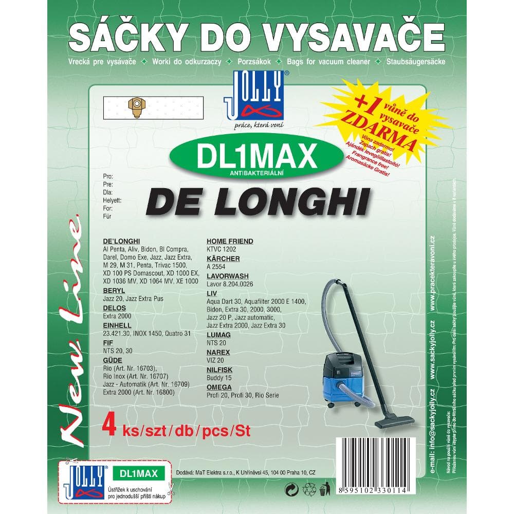 DL 1 MAX vrecko do vysávača JOLLY
