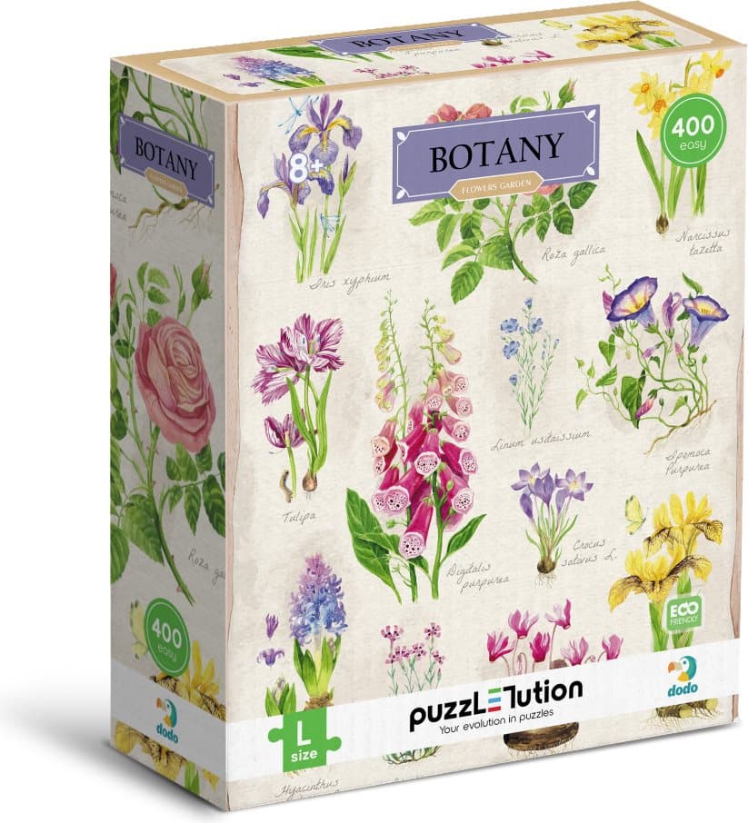 DODO Puzzle Botany: Zahradní květiny 400 dílků