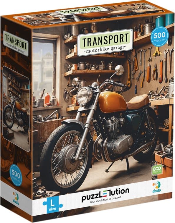DODO Puzzle Doprava: Motorkářská dílka 500 dílků
