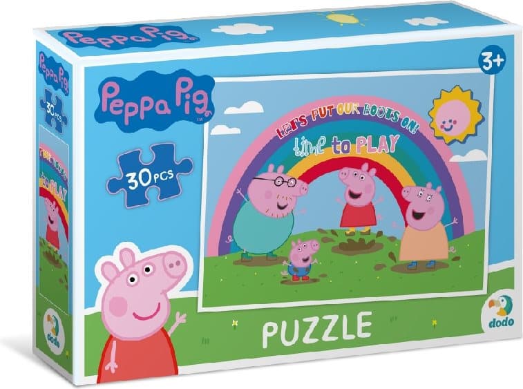 DODO Puzzle Prasátko Peppa: Duha 30 dílků