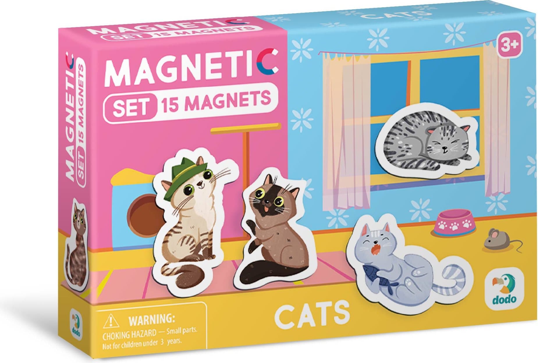 DODO Sada magnetek Kočky 15ks