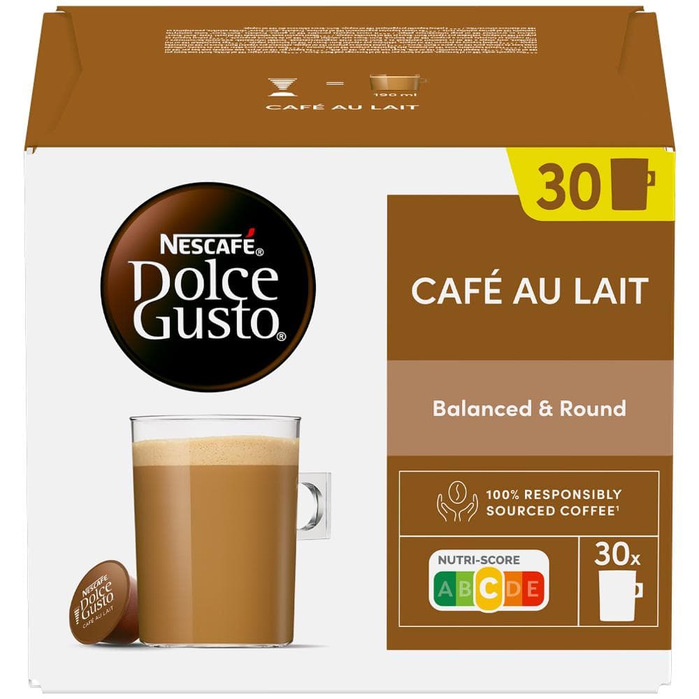 DOLCE GUSTO CafeAuLait 30 Cap NESCAFÉ
