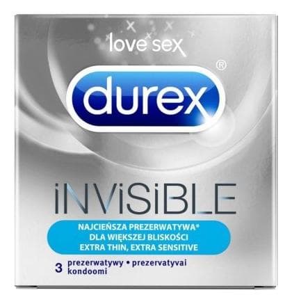 Durex 3ks invisible extra sensitive
