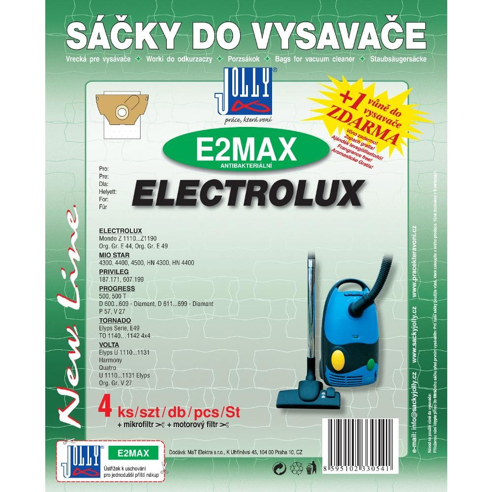 E 2 MAX vrecko do vysávača JOLLY